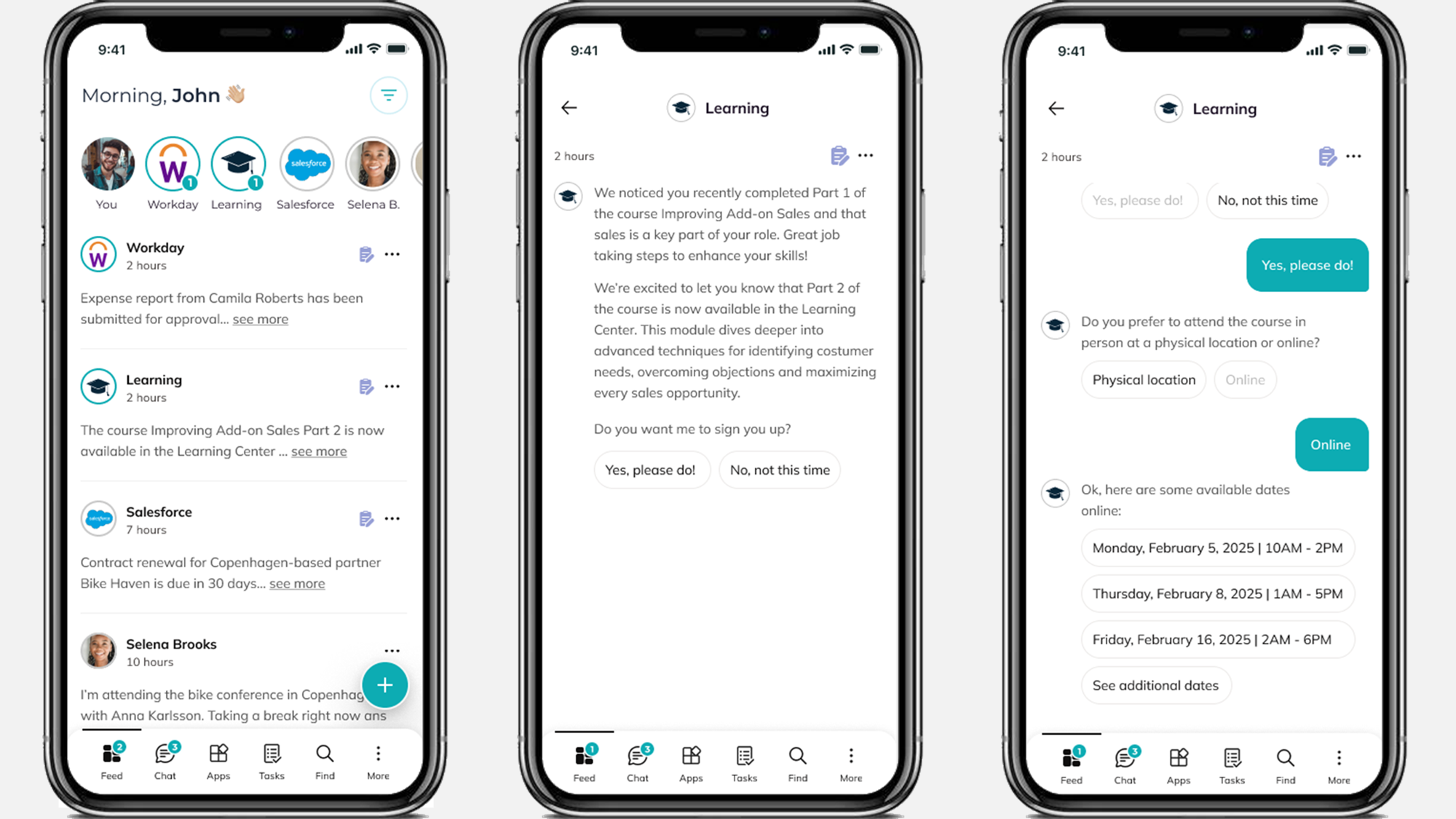 AI-supported mobile intranet feed delivering personalized news, messages, and notifications to frontline employees. AI-supported mobile intranet feed delivering personalized news, messages, and notifications to frontline employees.