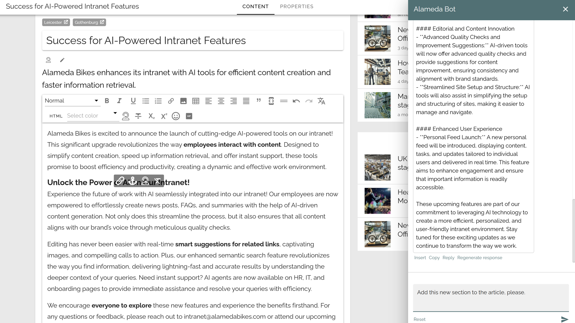 AI features in intranet simplifying complex language and jargon to improve accessibility and understanding. AI features in intranet simplifying complex language and jargon to improve accessibility and understanding.