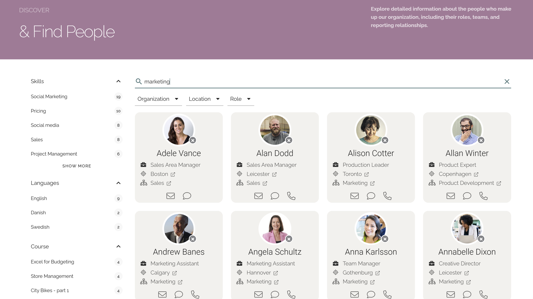 Intranet benefits for productivity demonstrated through advanced intranet search that helps employees quickly find colleagues and information. Intranet benefits for productivity demonstrated through advanced intranet search that helps employees quickly find colleagues and information.