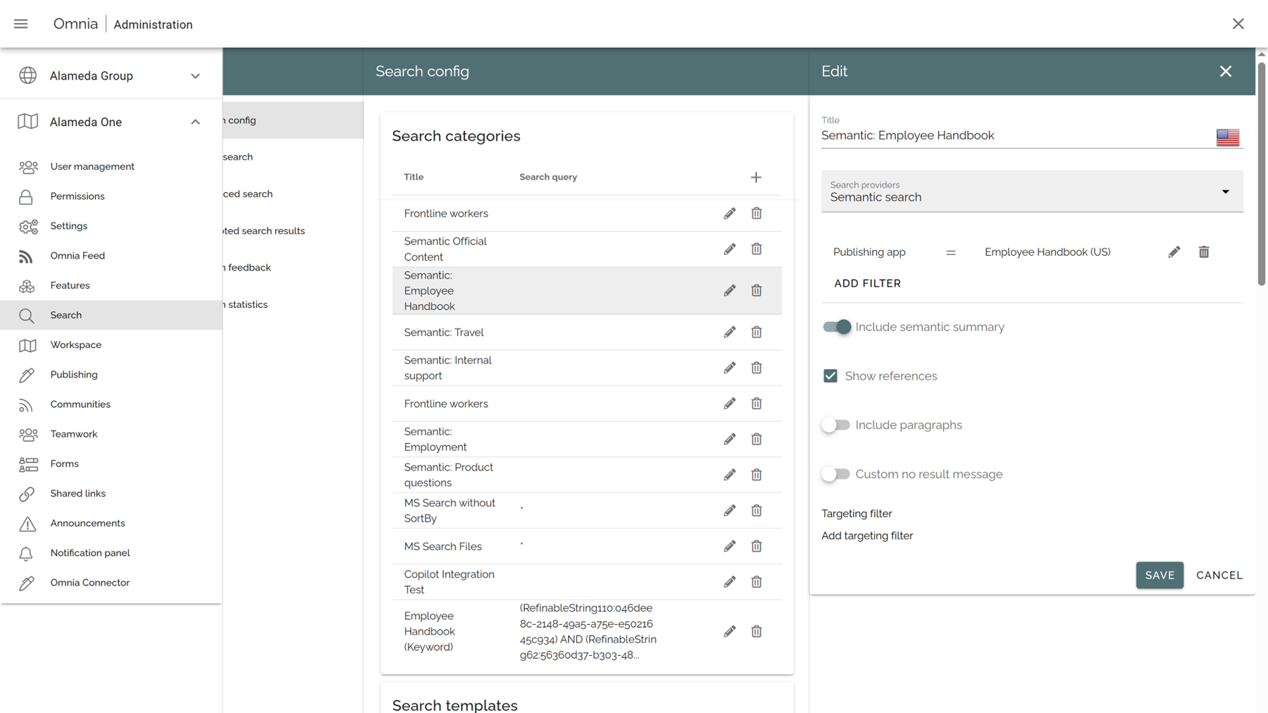 AI intranet platform showing semantic search scoped to trusted content sources to improve findability and governance AI intranet platform showing semantic search scoped to trusted content sources to improve findability and governance