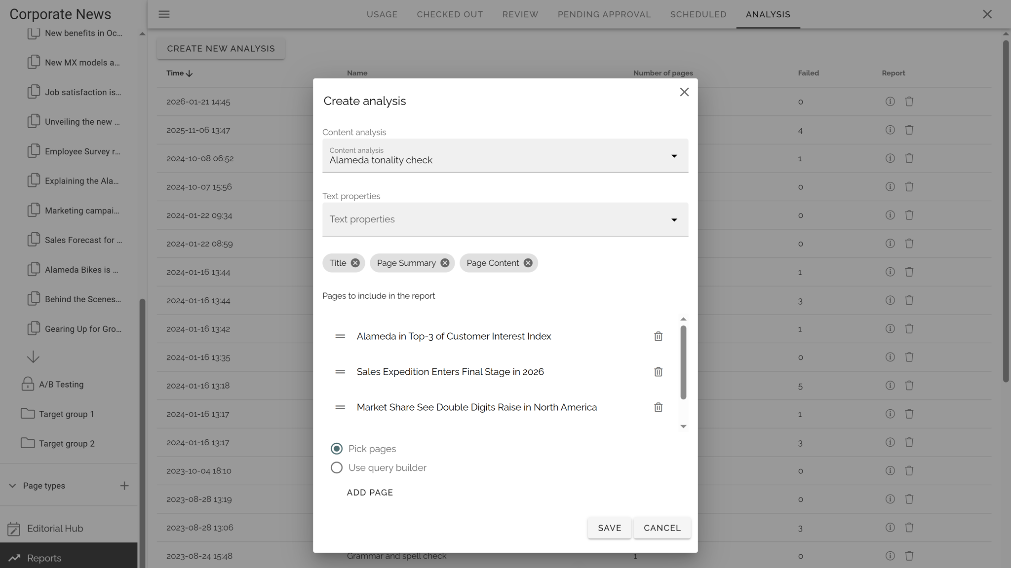 AI-supported intranet governance tool analysing published content quality and tone for administrators AI-supported intranet governance tool analysing published content quality and tone for administrators