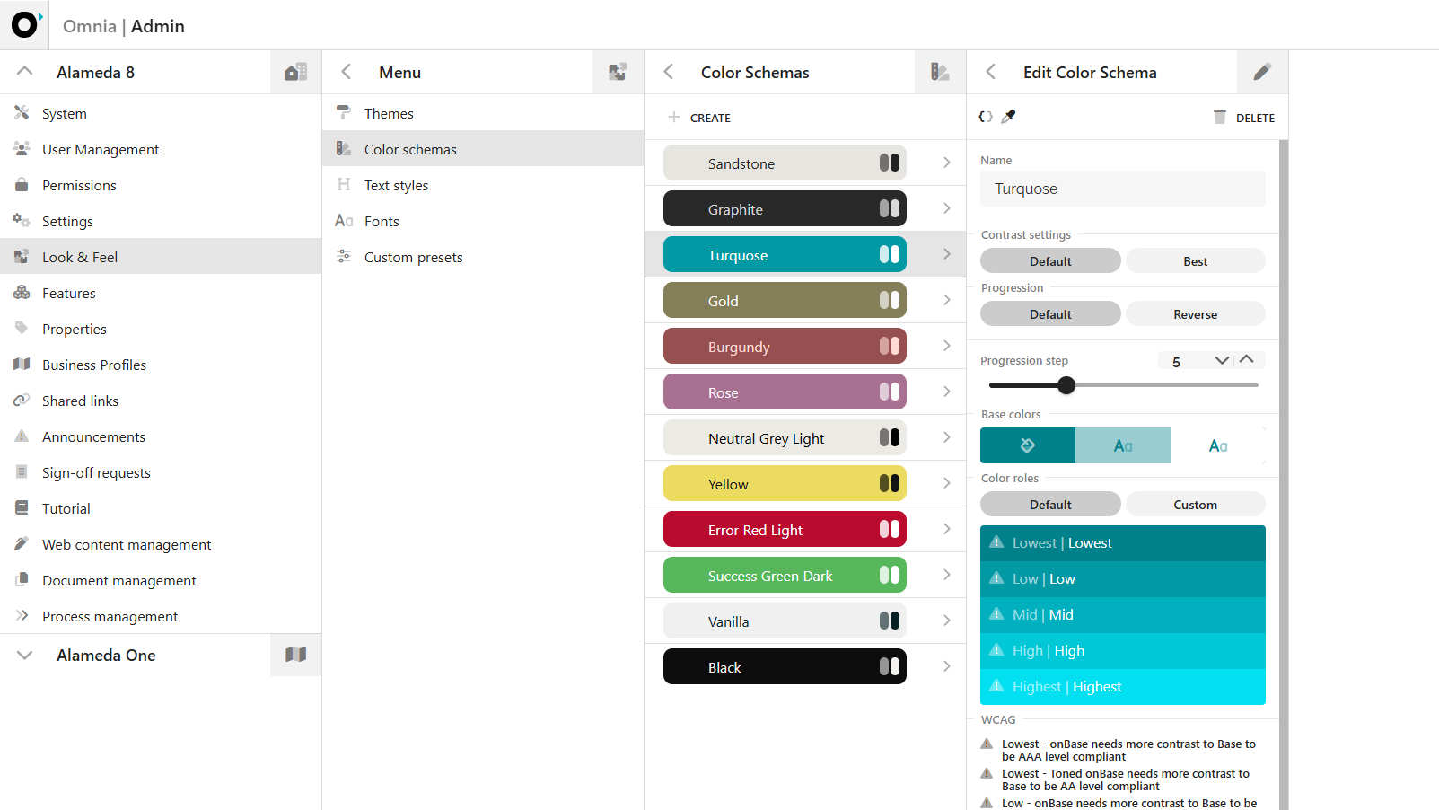 Intranet platform management interface for branding and configuration supporting an enterprise intranet planning framework. Intranet platform management interface for branding and configuration supporting an enterprise intranet planning framework.