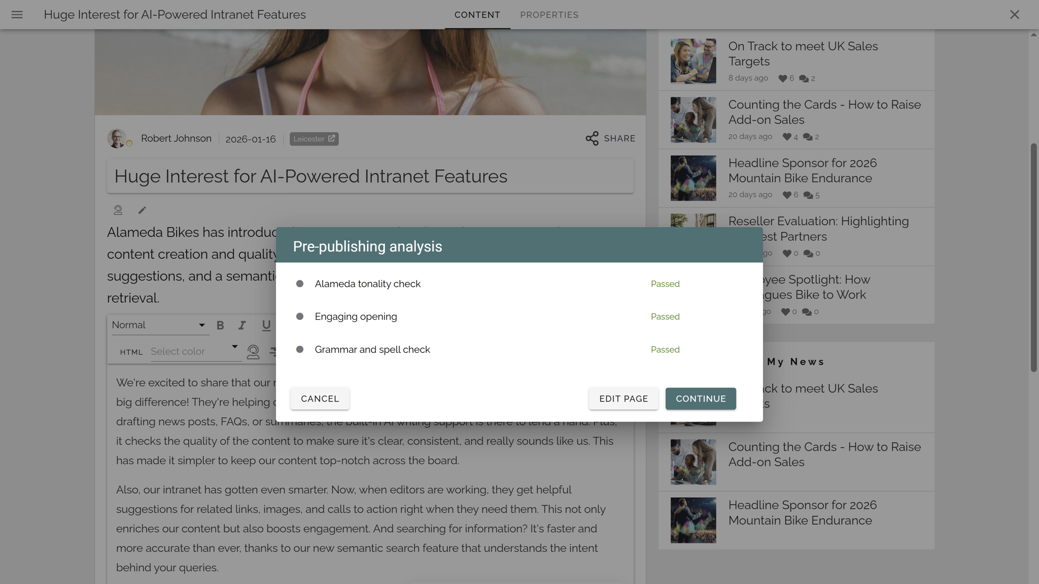 Intranet governance workflow with publishing policies and quality checks for decentralised content authors Intranet governance workflow with publishing policies and quality checks for decentralised content authors