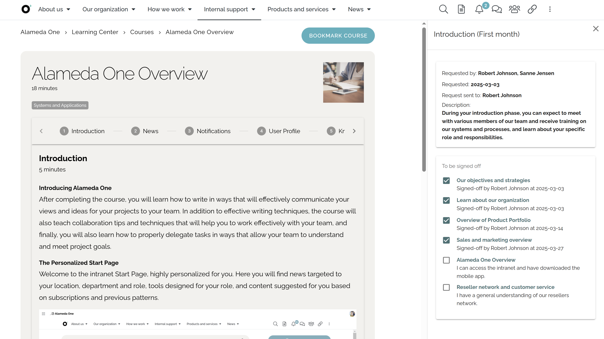 HR intranet site example with step-by-step onboarding and progress indicators HR intranet site example with step-by-step onboarding and progress indicators