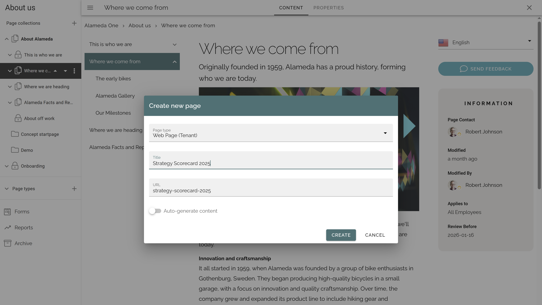 Intranet benefits for scalability shown through easy creation of new intranet pages and sections. Intranet benefits for scalability shown through easy creation of new intranet pages and sections.