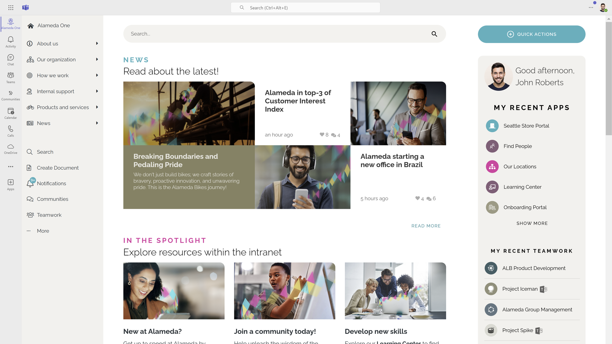 Internal communication intranet integrated with Microsoft Teams to support multi-channel communication strategies. Internal communication intranet integrated with Microsoft Teams to support multi-channel communication strategies.