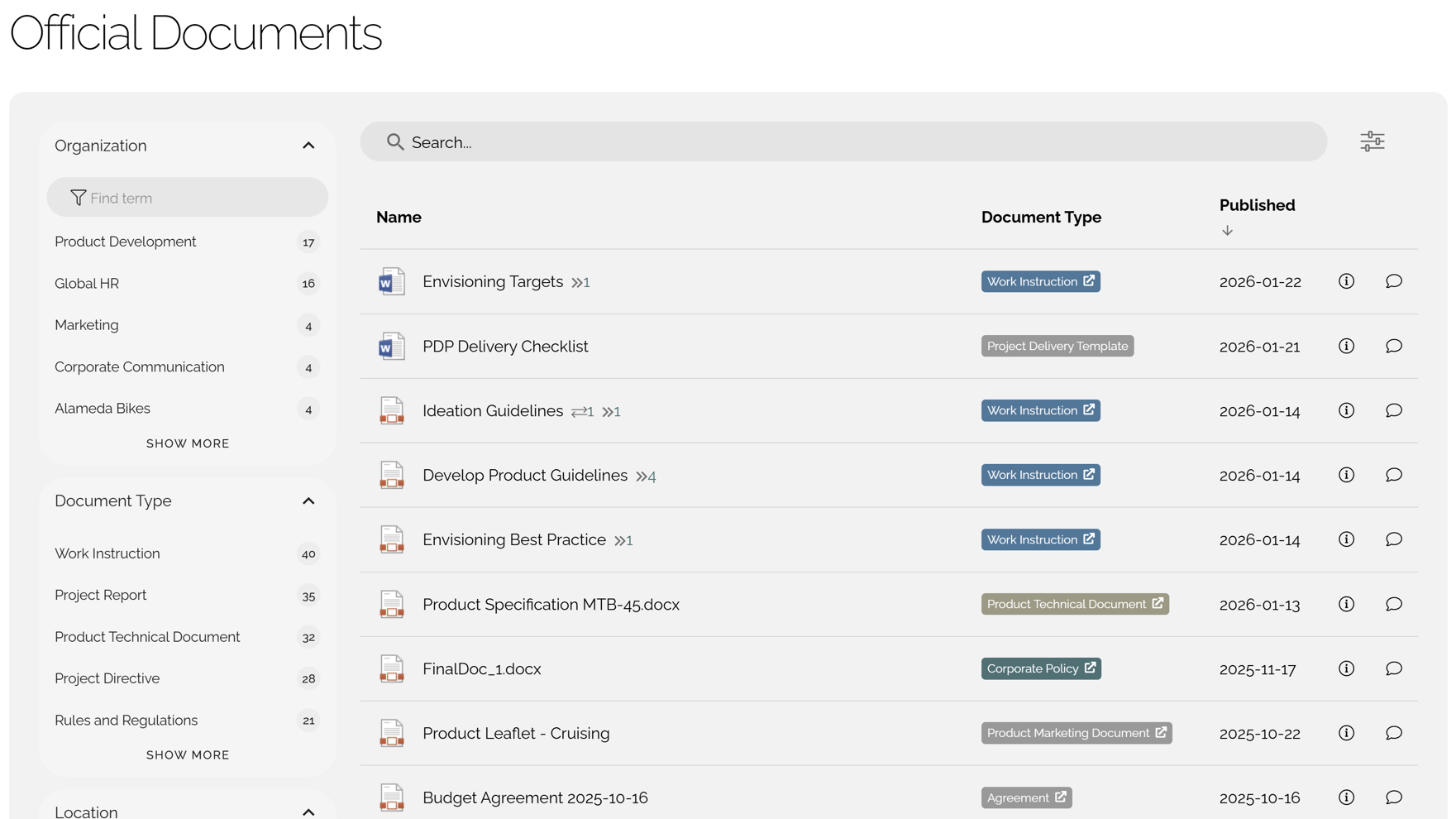 Intranet document centre supporting controlled documents and governed knowledge access Intranet document centre supporting controlled documents and governed knowledge access