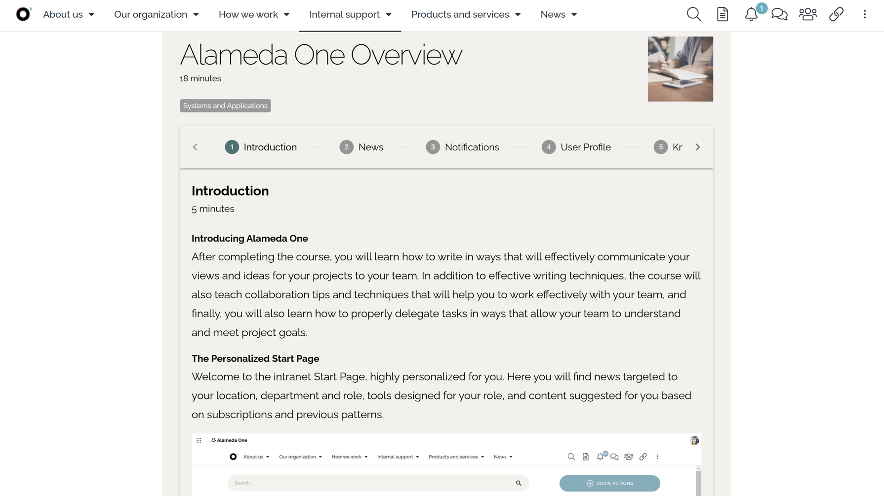 Intranet management: Intranet adoption supported by training modules and user enablement Intranet management: Intranet adoption supported by training modules and user enablement