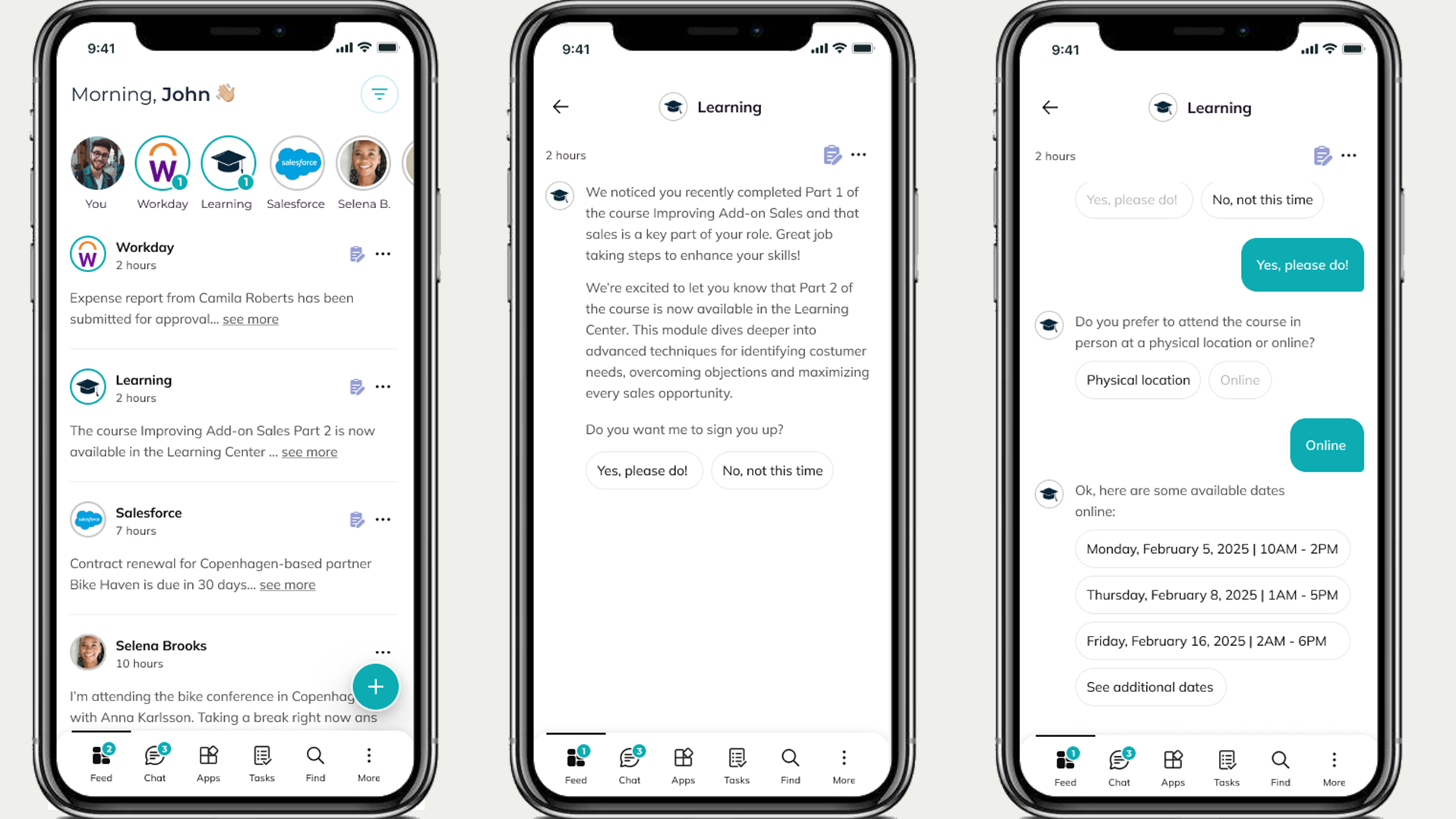 Intranet UX Example: AI-powered personal assistant providing a daily overview of tasks and content. Intranet UX Example: AI-powered personal assistant providing a daily overview of tasks and content.