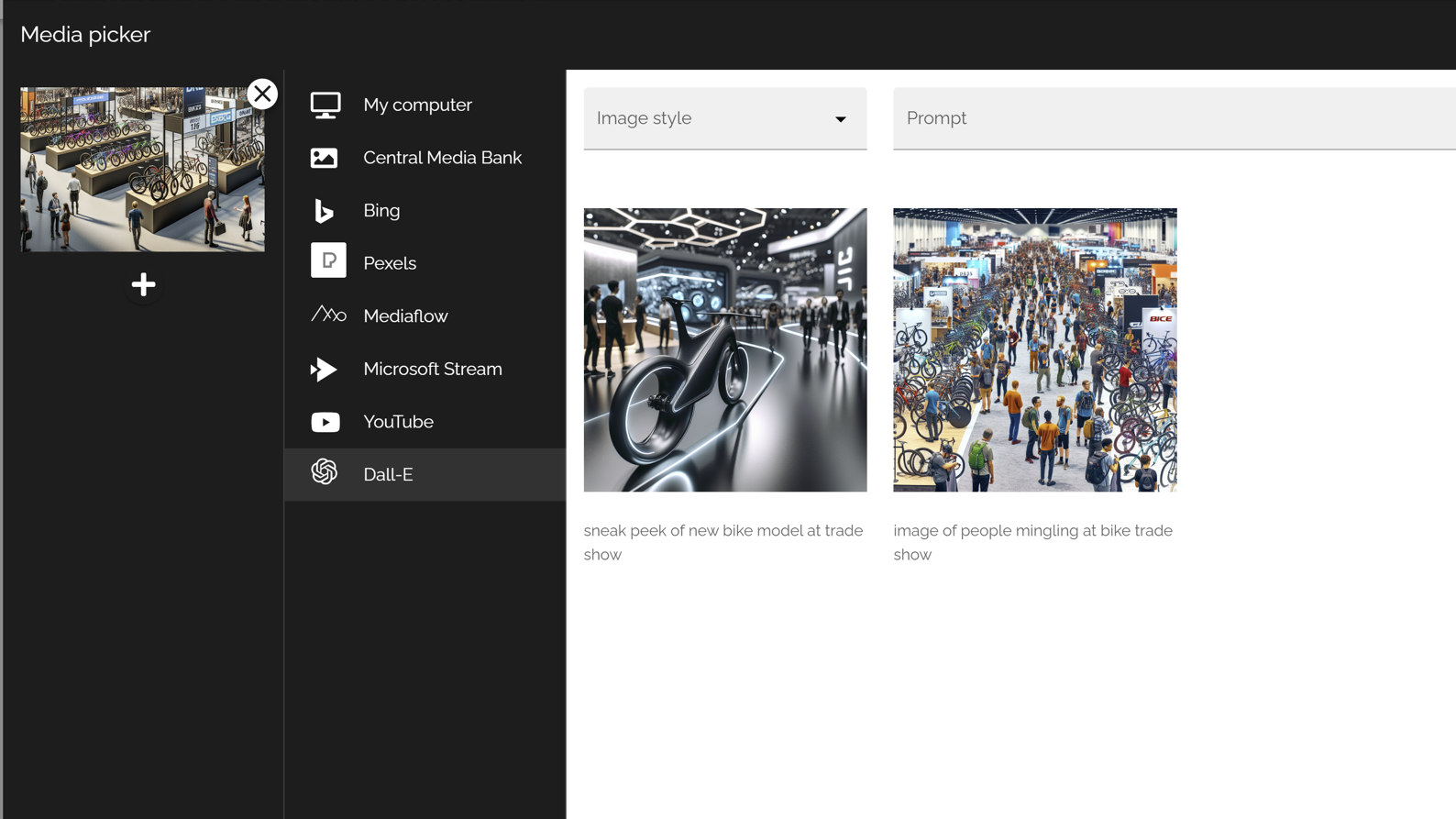 AI features in intranet generating custom images from text prompts to enhance intranet content. AI features in intranet generating custom images from text prompts to enhance intranet content.