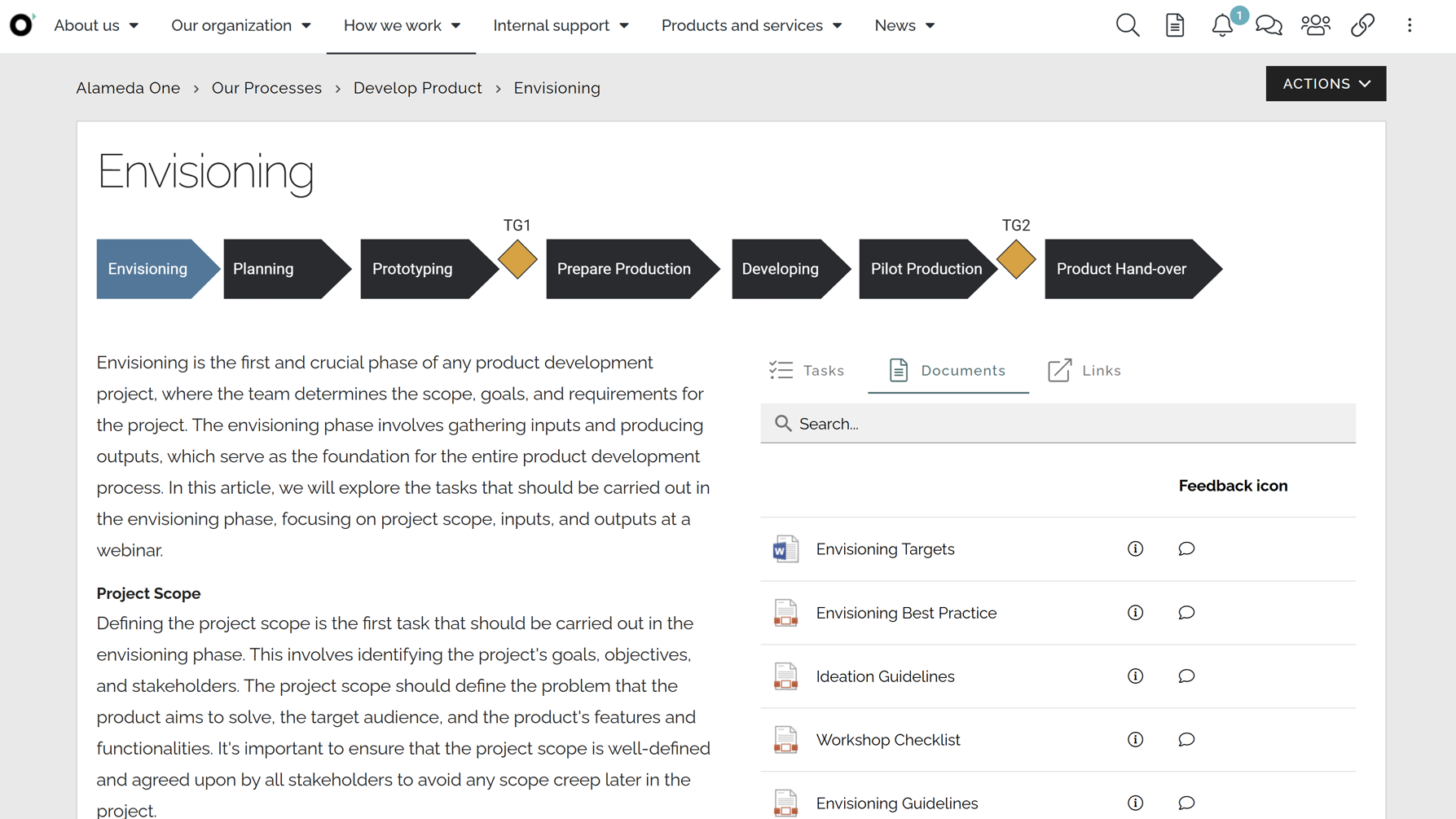 Intranet navigation best practice using visual project model to support intranet search and navigation and improve findability Intranet navigation best practice using visual project model to support intranet search and navigation and improve findability