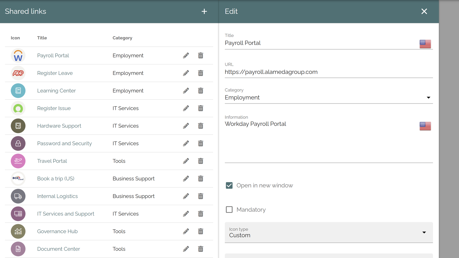 Centralized intranet directory providing integrated access to business systems as part of a digital workplace integration strategy. Centralized intranet directory providing integrated access to business systems as part of a digital workplace integration strategy.
