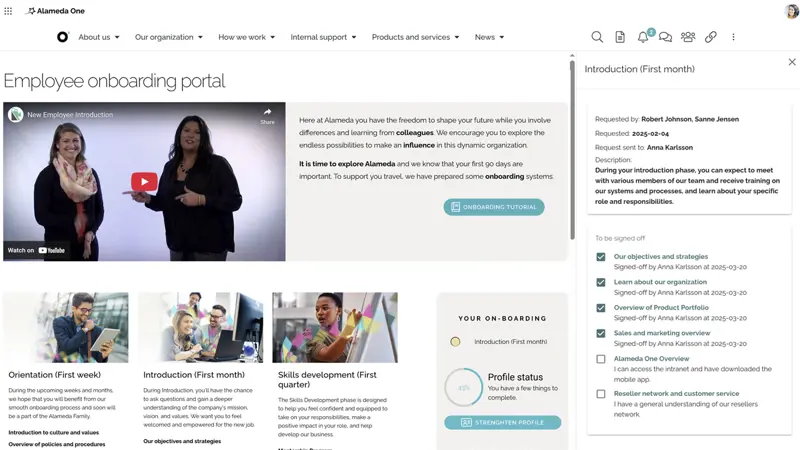 Employee engagement platform providing onboarding tools, schedules, and manager resources.